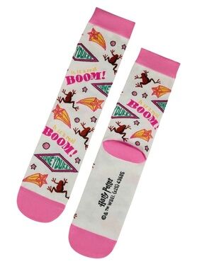 •Harry Potter Honeydukes Socks• It’s a Real Boom!” Pink Novelty Crew Socks